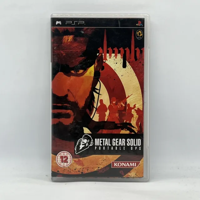Metal Gear Solid Portable Ops Sony PlayStation PSP Portable Video Game Free Post