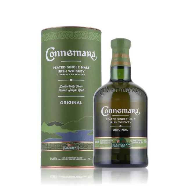 Connemara Original Peated Single Malt Irish Whiskey 0,7l in Geschenkbox
