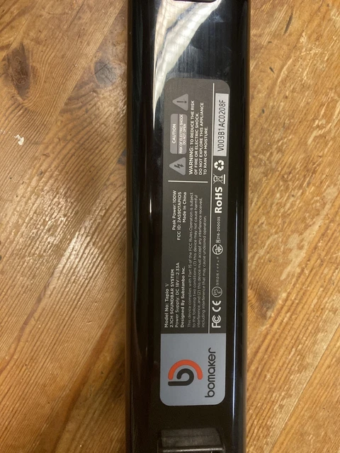 BOMAKER TAPIO V Bluetooth Soundbar 2.1Channel 3D Surround Sound £44.99 ...