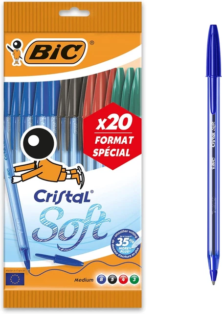 10 Penne A Sfera BIC Cristal Soft Blu - Punta 1.2mm, Scrittura Fluida - Foto 10