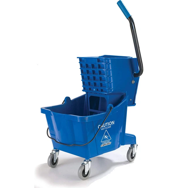 Carlisle 3690814 Mop Bucket/Wringer Combo 26 qt, Blue