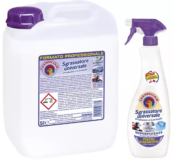 Chante Clair Sgrassatore Universale Lavendel Kraftvoller Fettlöser Paket 5L+0,6L