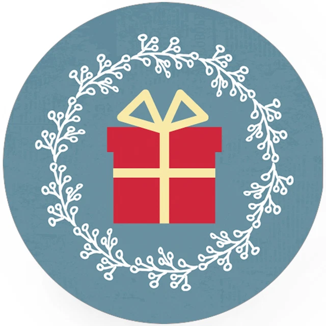 48 Weihnachtsaufkleber Geschenk Aufkleber Etiketten Weihnachten Xmas blau