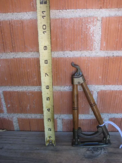 1970s Vtg 7" Length Plant Hook Bird Cage Railroad Lantern Lamp Decor Hanger USA