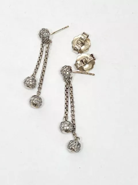 DAVID YURMAN DIAMOND Ball Dangle Drop Earrings .925 $875.00 - PicClick