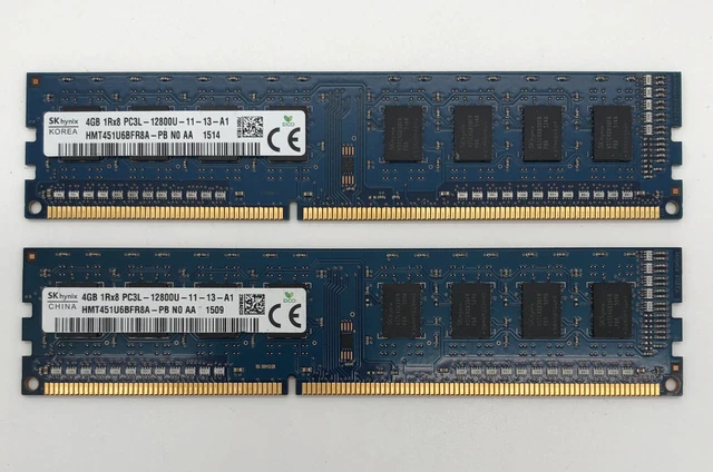 SK HYNIX - HMT451U6BFR8A-PB - 8 GB (2X4 GB) - 1Rx8 - PC3L-12800U - RAM ...