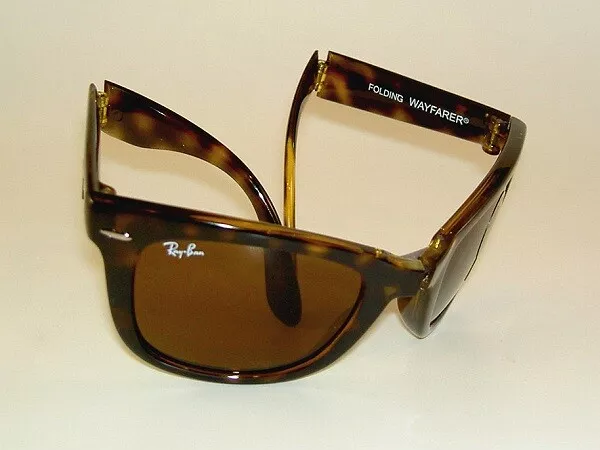 New Ray Ban Sunglasses Tortoise FOLDING WAYFARER RB 4105 710 Brown Lenses 54mm