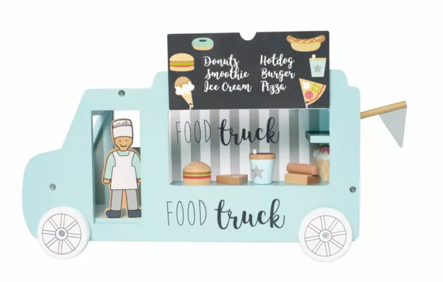 Food Truck Imbisswagen Zubehör Hamburger Hot Dog Eis Smoothie Pizza Holz Koch