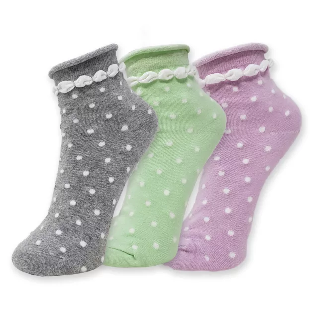 Womens Girls Ankle Socks, Comfort Soft Cute Lovely Design, [3 Pairs]