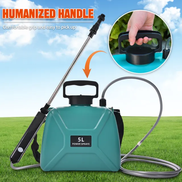 5L Electric Weed Sprayer Farm Rechargeable Battery Powered Garden Pump Spray AU
