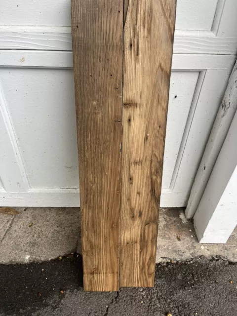 Reclaimed Wood From 1860 Barn, Pair Of Wormy 2x4 Boards For DIY & Crafts