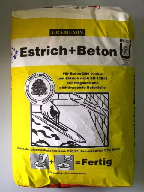 Estrichbeton Estrich-Beton  Betonmörtel, 40 kg Sack Betonestrich