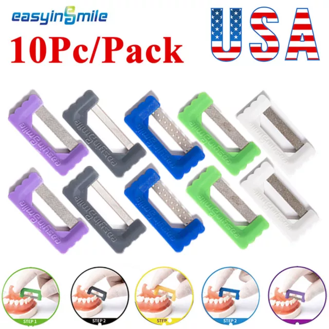 10Pc Dental Polish Strips Ortho Interproximal Restorative IR Strips Veneer Crown