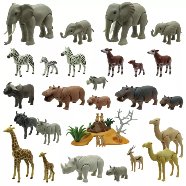 Playmobil 123 Tiere Zoo Safari Tierpark Afrika Wildnis Wald
