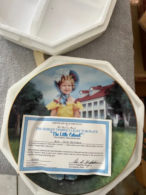 SHIRLEY TEMPLE collector plate THE LITTLE COLONEL Danbury Mint
