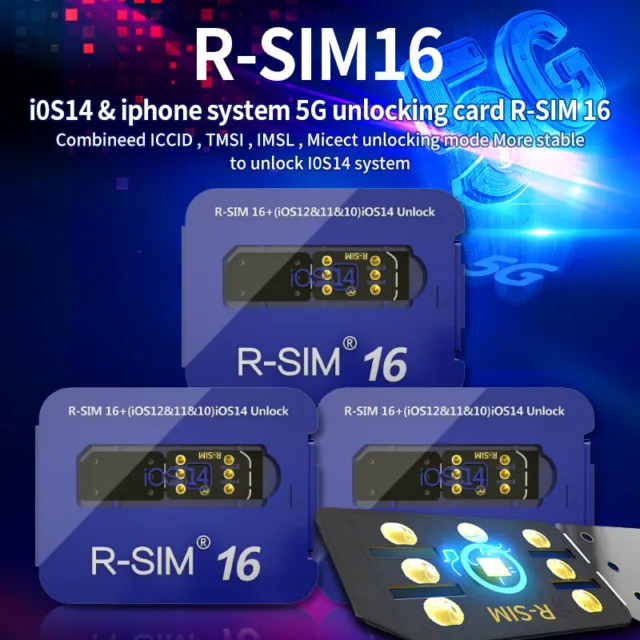 R-SIM 16 Nano Unlock scheda RSIM adatta per iOS 15 iPhone 13 12 mini 12 Pro XS MAX 8,