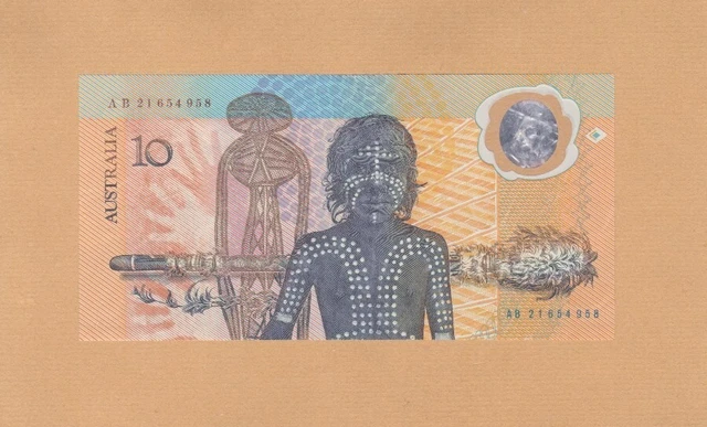 #Reserve Bank of Australia 10 Dollars 1988 P-49 XF British Settlement Commemorat