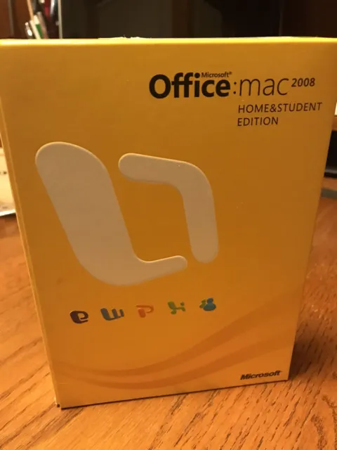 Microsoft Office 2008 Home & Student Edition for Mac with 3 Product Keys