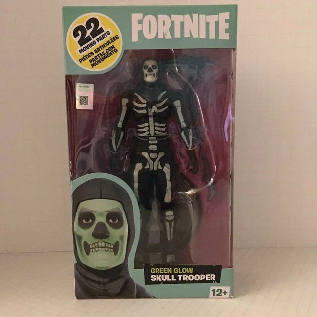 MCFARLANE TOYS Fortnite Green Glow Skull Trooper 7" Action Figure