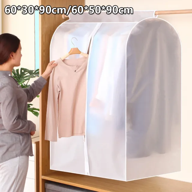 Clothes Hanging Bag Dust Cover Garment Suit Dustproof Wardrobe Storage AUS❰
