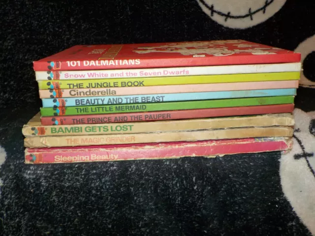 Disneys Wonderful World of Reading Lot of 10 Books Bambi Cinderella Jungle Book