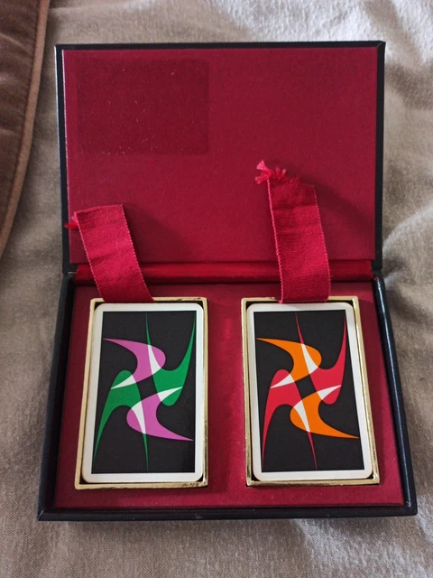Jeu De Cartes Belge Vintage 1947 – Design Cubiste, 52 Cartes + Joker (boîte à Restaurer)