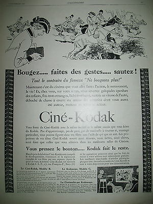 Publicité de presse Appareil Photo KODAK Tout passe French Ad 1926 