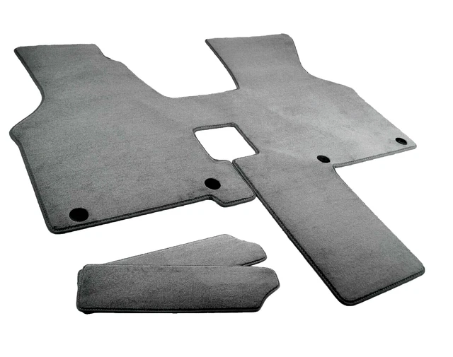 Tapis Coffre Velours Non Tissé – Pour VW T7 Multivan Court – 5 Pièces, Noir – Antidérapant, Facile à Nettoyer - 11