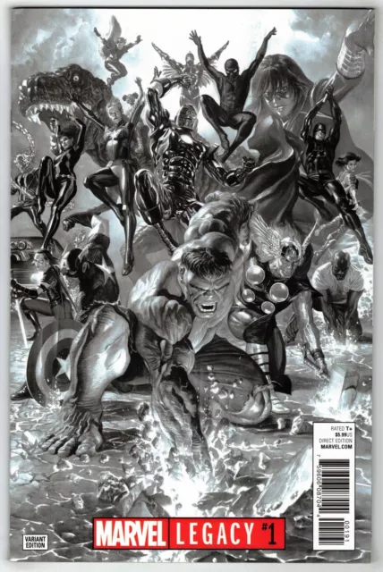 Marvel Legacy #1 1:100 Ross B&W Sketch Variant 2017 1st Avengers BC VF/NM