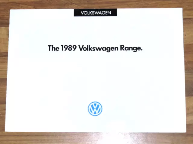 1989 VW RANGE Sales Brochure - Golf GTI 16V Conv Polo Scirocco Passat Jetta