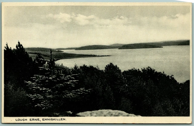 Lough Erne Enniskillen Ireland UNP Unused WB Postcard F10
