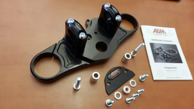 CBR 1000 RR SC57 2004- ABM SPIEGLER Superbike Gabelbrücke SCHWARZ  top yoke