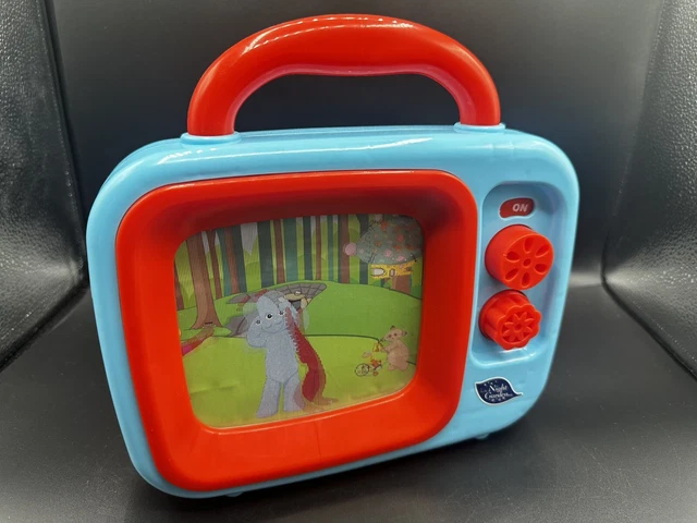 Télévision à Remontoir Pour Bébé - Jouet Safari Animaux - À Partir De 6 Mois - Stimulation Visuelle - Poignée De Transport