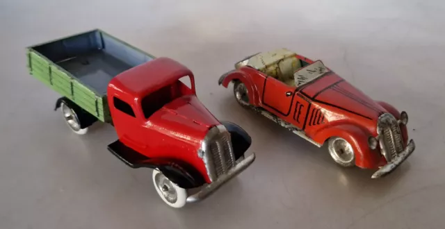 GNOM LKW 813 und Cabrio Gnom? Pennytoys Blechspielzeug 30-50er