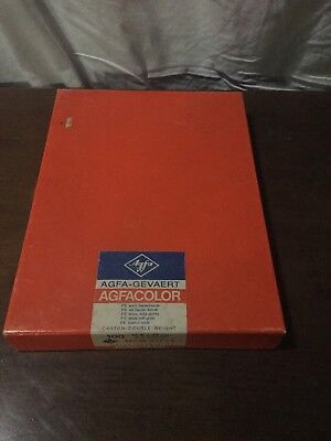 Agfa AGFA BROVIRA BS 21-8,9x8,9cm Darkroom Feuilles Papier Photo Vintage 
