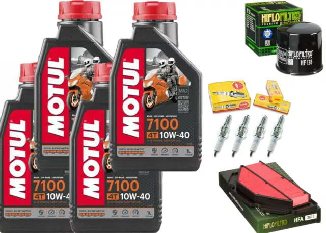 Kit Tagliando Suzuki Gsr 600 2006 Al 2011 Olio Motul 7100 Filtri Candele X Moto