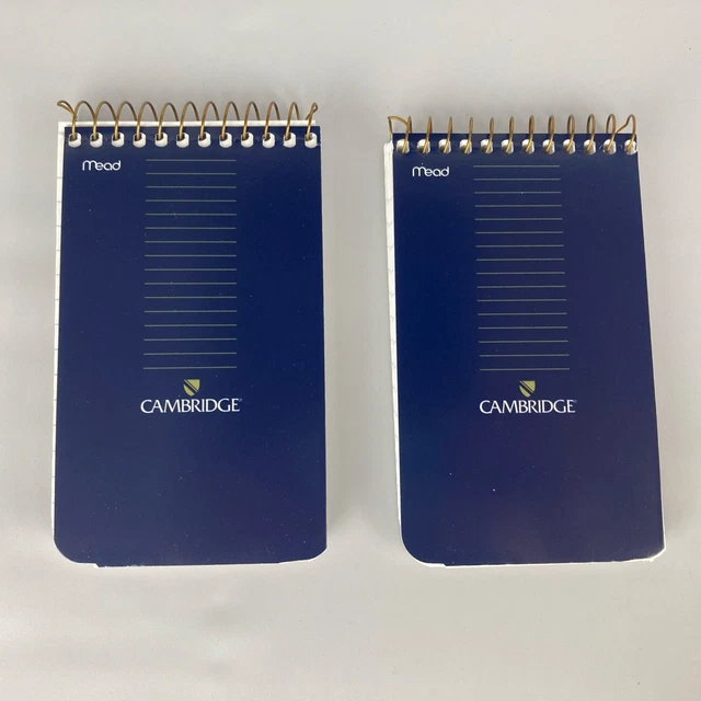 Mead Cambridge Notes Spiral Notebook - 4 1/8" X 5 7/8", 80 Sheets, Pocket Size