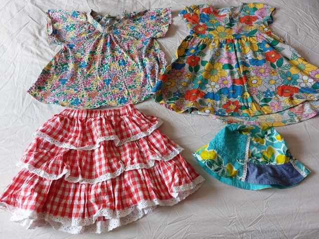 Girls Next and Mothercare 4 item bundle. Aged 2-3 years. Dress, skirt, top, hat.