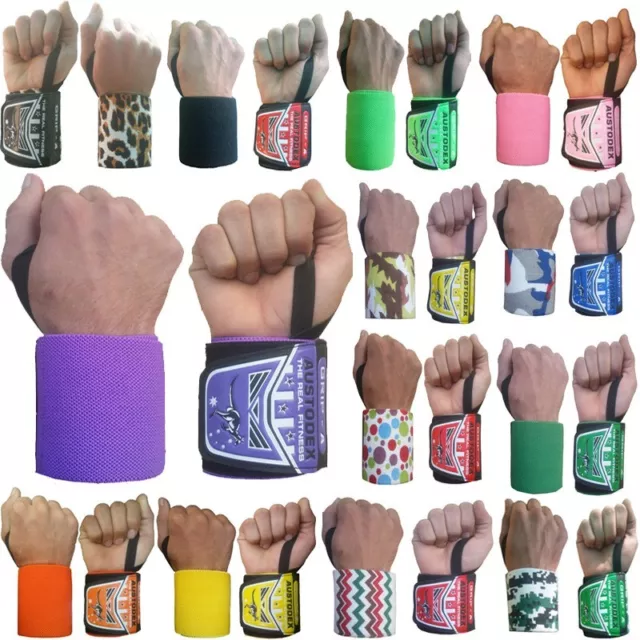 Weight Lifting Bodybuilding Wraps Gym Training Wrist Support Bar Straps Gloves