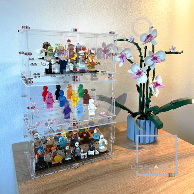 Display Case for LEGO® Series 1-22 Minifigures. For 18 Minifigures. Stackable.