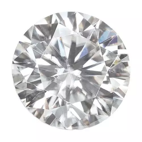 1 Moissanite Rotonda Vero Luce Brillante 9.00mm Diametro 2.70 TCW Sfuso Pietra