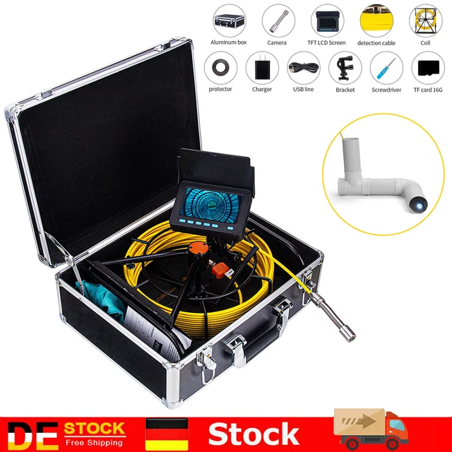 Telecamera tubolare professionale telecamera canale telecamera di ispezione endoscopio 4,3 pollici LCD impermeabile