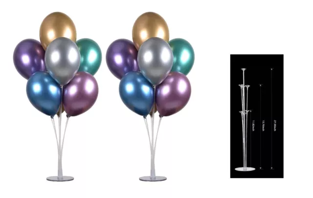 2 Set Balloon Stand Holder Kit Support Base Table Wedding Birthday Party Decor