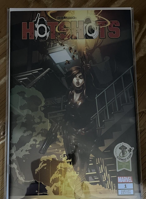 Domino Hotshots #1 Mike Deodato Eccc Variant Cover Deadpool Black Widow 2019