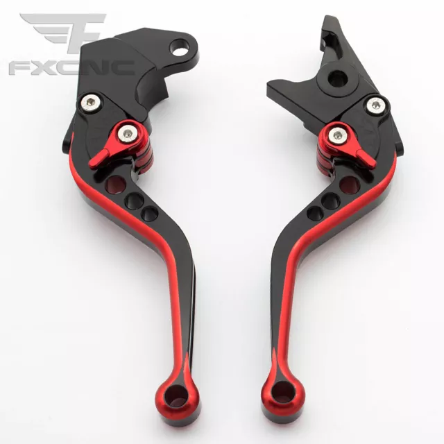 FXCNC Shorty Mixcolor Brake Clutch Levers For Rebel 250(CMX250C) 2007-2011 Red