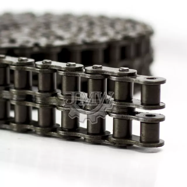 #80-2R Double Strand Duplex Roller Chain 10 Feet with 1 Connecting Link 3