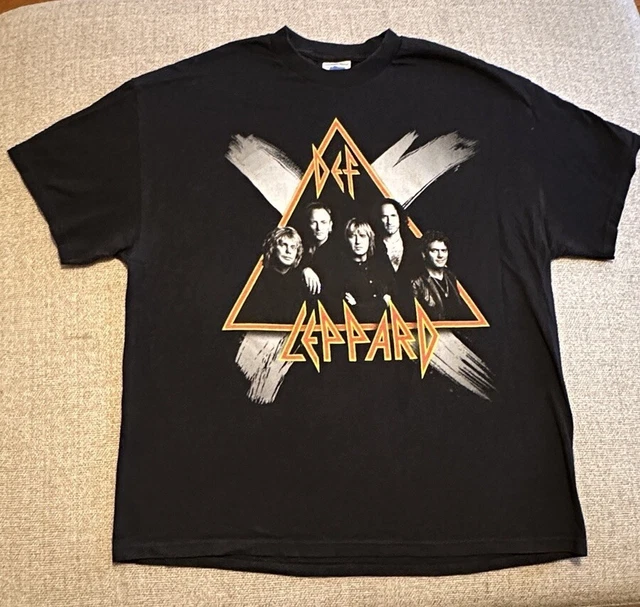 T-shirt Def Leppard Officiel - Taille Du S Au 6XL - Graphisme Rock - Coton Pré-rétréci