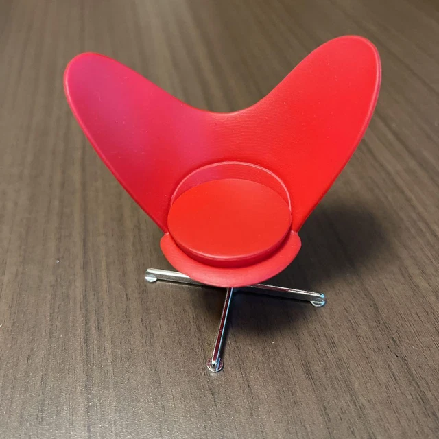Miniature Designers Chair Heart Chair Verner Design collection Panton no box