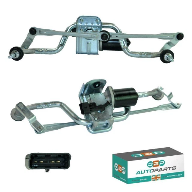 Tergicristallo Anteriore Motore + Collegamento Completo Per Fiat Scudo (2007-2020)
