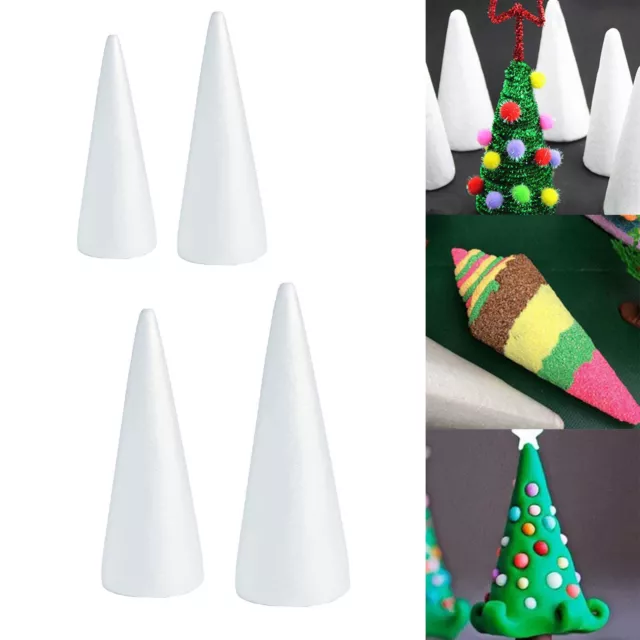 Foam Cones . Cone Christmas Decoration Modelling DIY Polystyrene